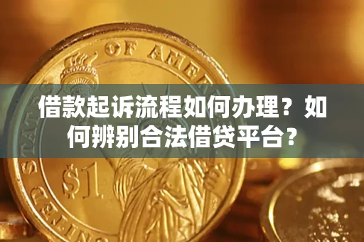 武汉借款起诉流程如何办理？如何辨别合法借贷平台？