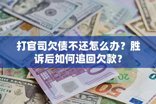 武汉打官司欠债不还怎么办？胜诉后如何追回欠款？