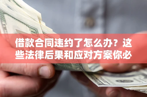 武汉借款合同违约了怎么办？这些法律后果和应对方案你必须知道