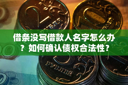 武汉借条没写借款人名字怎么办？如何确认债权合法性？