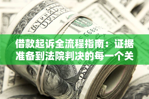 武汉借款起诉全流程指南：证据准备到法院判决的每一个关键步骤