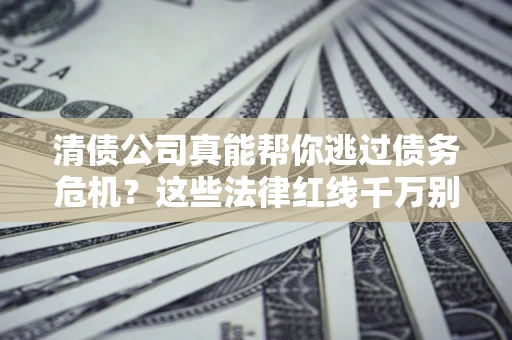 武汉清债公司真能帮你逃过债务危机？这些法律红线千万别踩